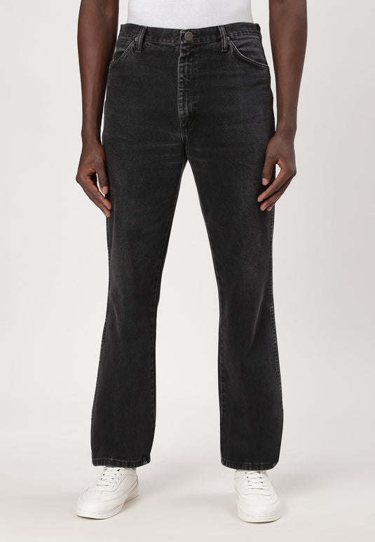 Black High Rise Straight Jeans