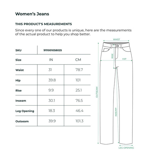 Mid Indigo Mid Rise Straight Jeans