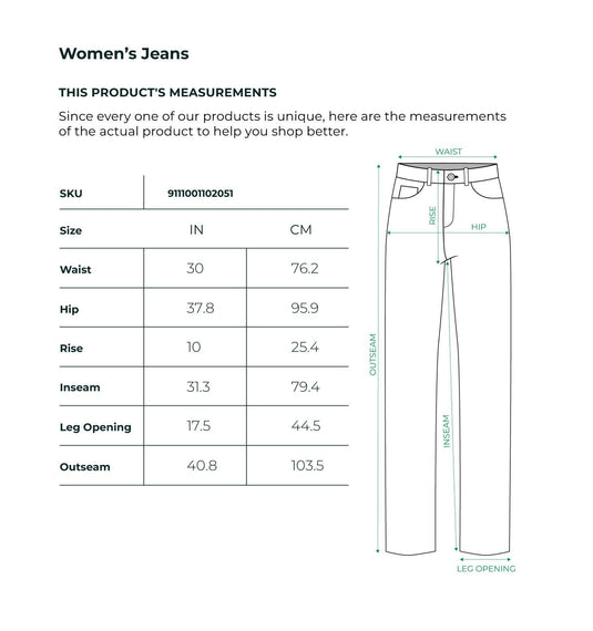Mid Indigo Mid Rise Straight Jeans