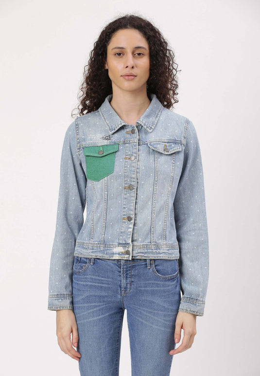 UnCrave Pledge | Light Indigo Regular Trucker Jacket | Small