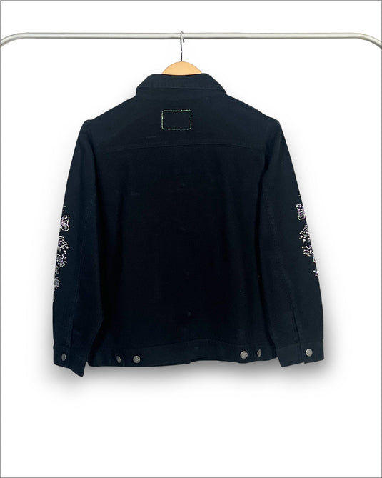 UnCrave Pledge | Black Regular Trucker Jacket | Extra Large