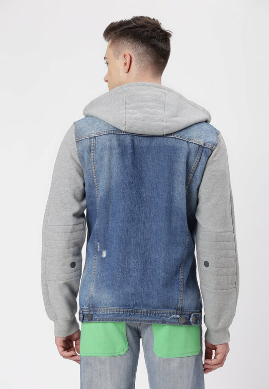 UnCrave Pledge | Mid Indigo Regular Trucker Jacket | Small