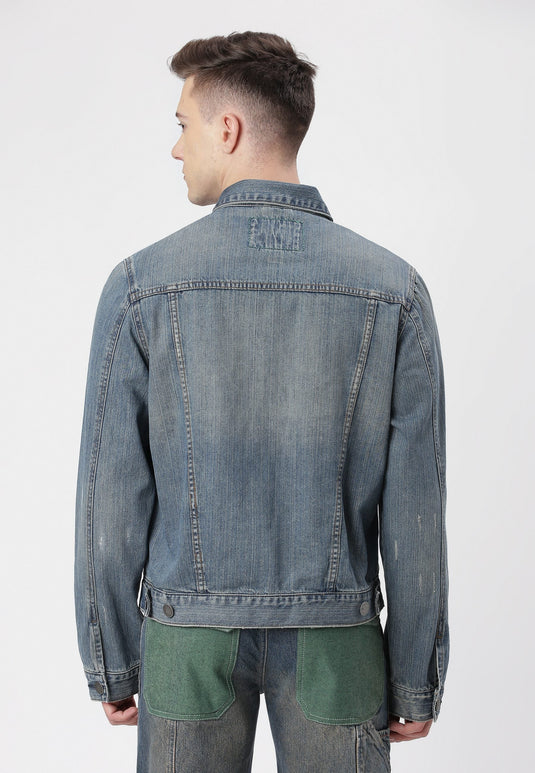 UnCrave Pledge | Dark Indigo Regular Trucker Jacket | Small