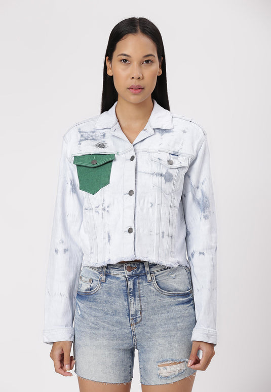 UnCrave Pledge | Light Indigo Regular Trucker Jacket | Small