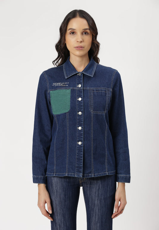 UnCrave Pledge | Dark Indigo Long Chore Jacket | Large