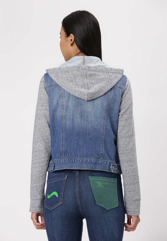 UnCrave Pledge | Mid Indigo Regular Trucker Jacket | Small