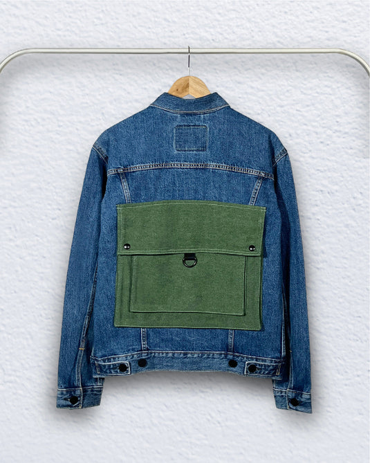 Air Force Indigo Backpack Denim Jacket