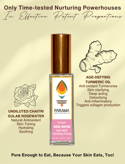 Turmeric ROSE WATER Face Mist Clarifying - Toning