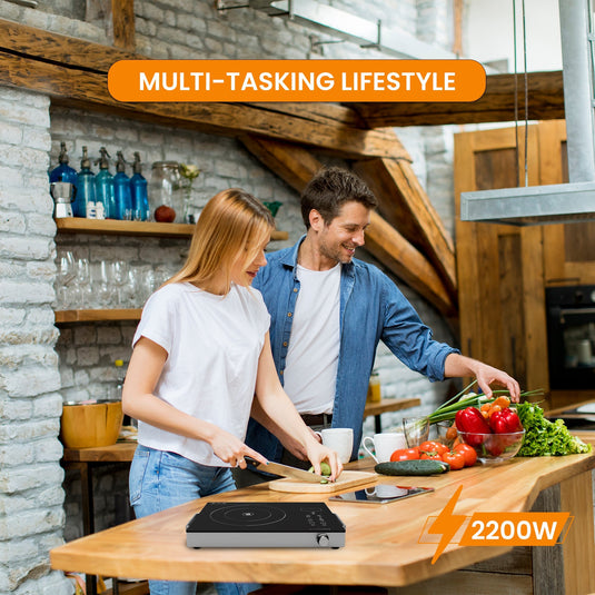 GIZMORE 2200 W Infrared Induction Cooktop