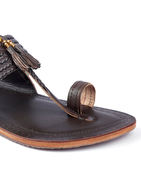 Wedding Chic - Brown - Kolhapuri Chappal for men