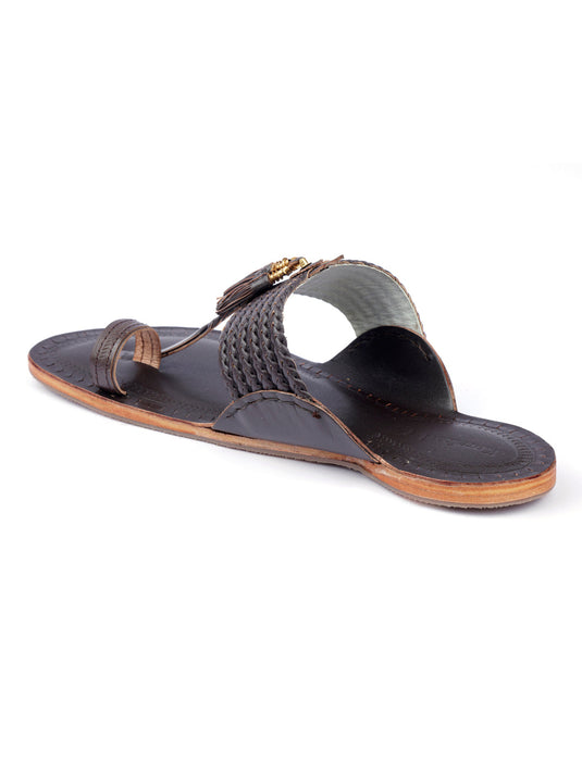 Wedding Chic - Brown - Kolhapuri Chappal for men