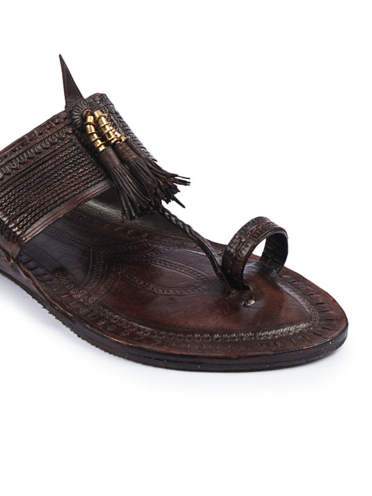 Coffee Brown kolhapuri chappal for women