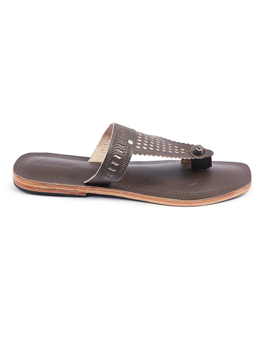 Chic Brown best women's kolhapuri chappal