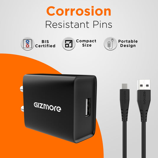 GIZMORE PA602 Pro 2.4A Fast Charging Adapter