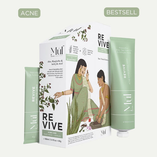 Revive: Acne Exfoliating Care (Face Mask + Nutrition Drink)