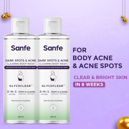 Dark Spots & Acne Clearing Body Wash (Pack of 2)