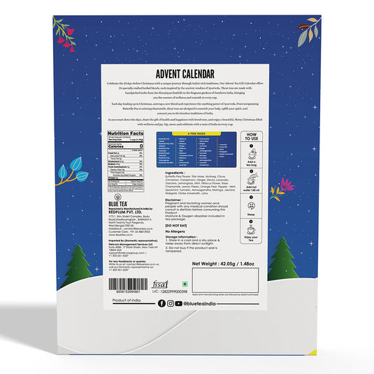 Advent Calendar- Plant Based | 24 Unique Tea Bags Gift Set