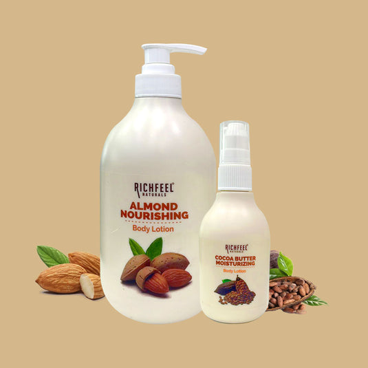 Richfeel Almond Body Lotion 400 ml + Free Cocoa body lotion 100 ml