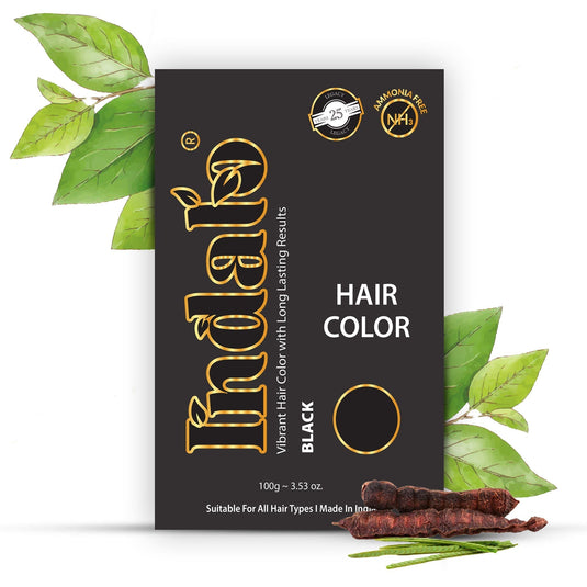 Indalo Ammonia-Free Dark Brown Hair Color - 100G Pack Of 1 / Black