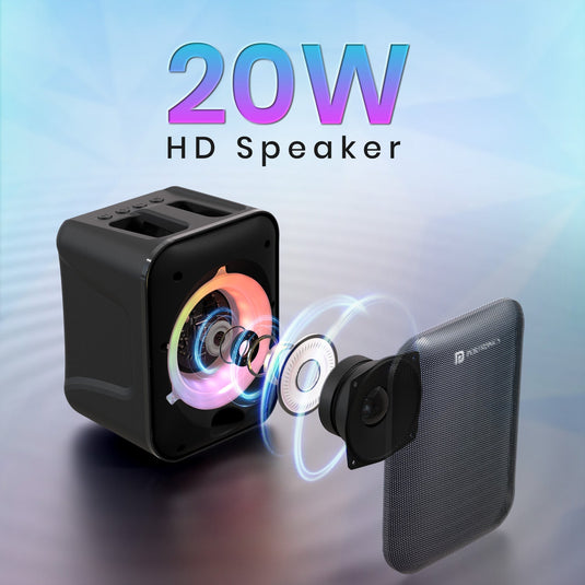 Portronics Apollo One 20w HD Sound wireless speaker for party lovers| Portable speaker for party| best portable Bluetooth speaker 
