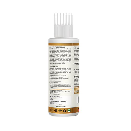 Indalo Argan & Apricot Hair Oil for Smooth and Shiny Hair Flaunts - 100ml