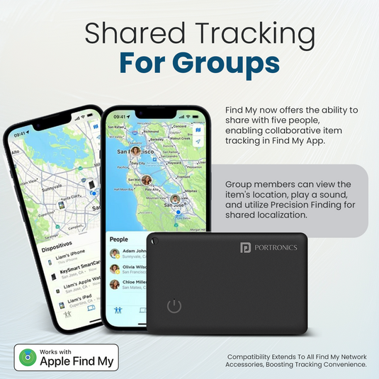 Portronics Card Finder for smart card item finder and location tracker device | best location tracker tag has group sharing location features 