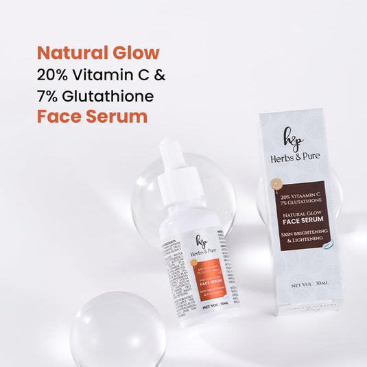 20% Vitamin C & 7% Glutathione Face Serum - herbs&purecom