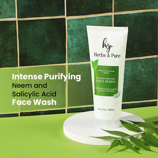 Acne Contro Neem & Salicylic Face Wash - herbs&purecom