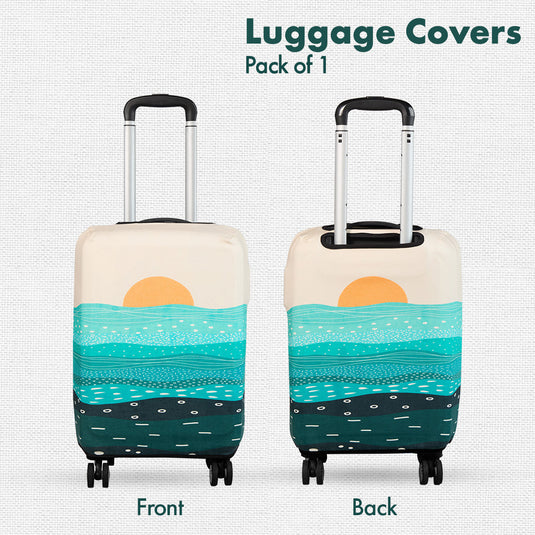 Holiday Calling! Luggage Cover, 100% Organic Cotton Lycra, Large Size, Pack of 1