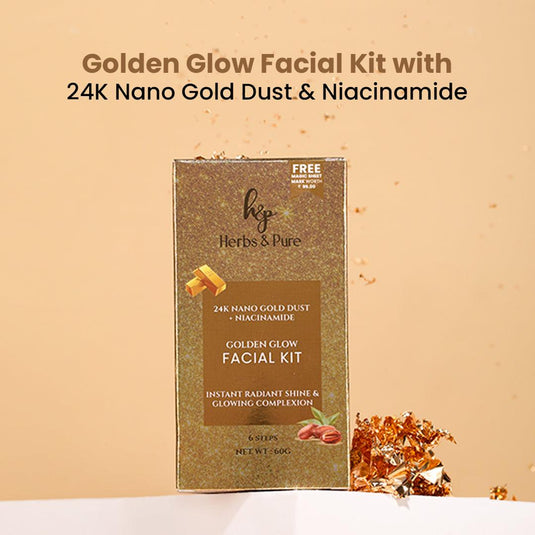 24K Nano Gold Dust + Niacinamide Facial Kit - herbs&purecom