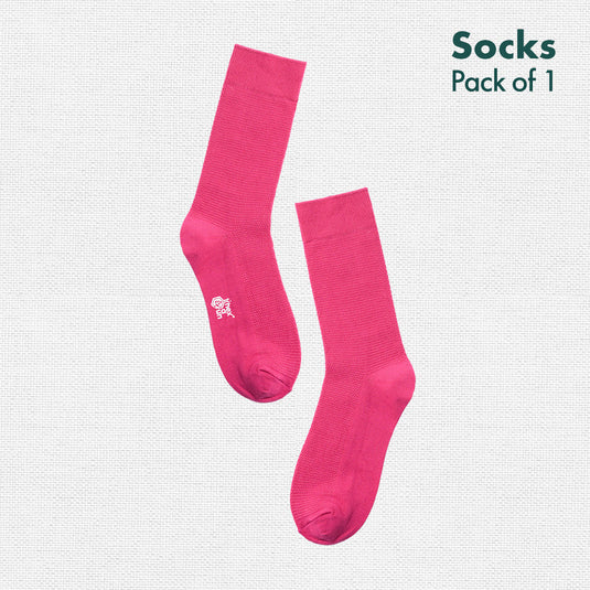 Pinky Promise! Unisex Socks, 100% Organic Cotton, Crew Length, Pack of 1