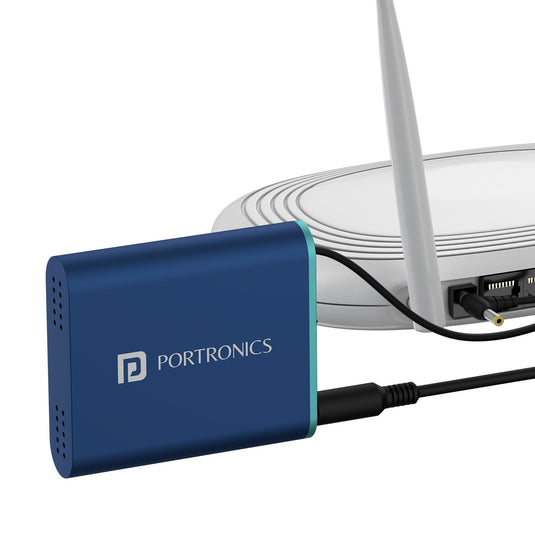 Portronics POWER PLUS 2000mah extended power bank for WiFi router| wifi router power bank at best price online