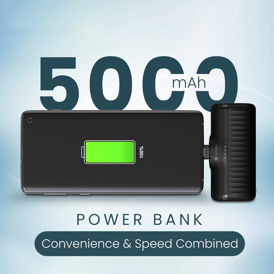 Portronics Power Pebble 5000mah mini power bank with 5000mah battery| best power bank online| power bank for type c mobile