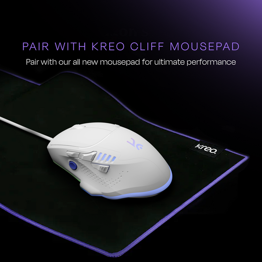 Hawk Gaming Mouse - White Kreo