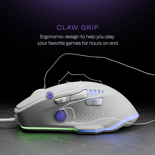 Hawk Gaming Mouse - White Kreo