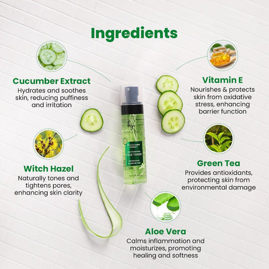 Purifying Cucumber Face Toner - herbs&purecom