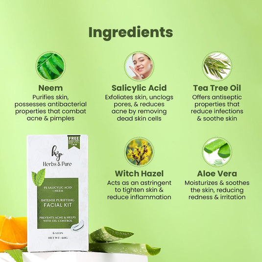 Intense Purifying Facial kit - herbs&purecom