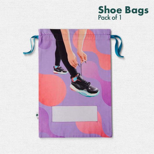 Sneaker-ing Out! Women's Shoe Bag, 100% Organic Cotton, Pack of 1