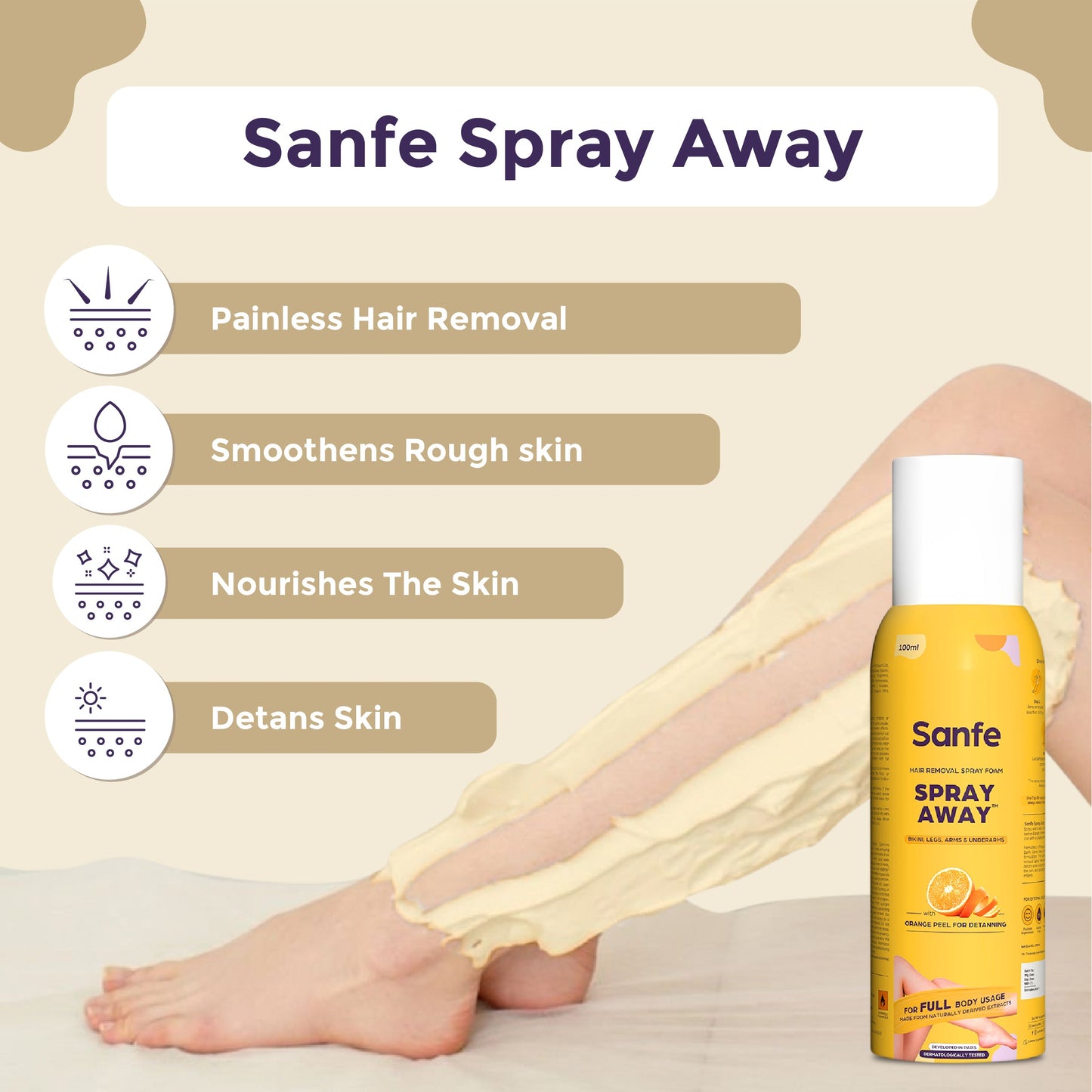 Spray Away Hair Removal Spray - 100ml