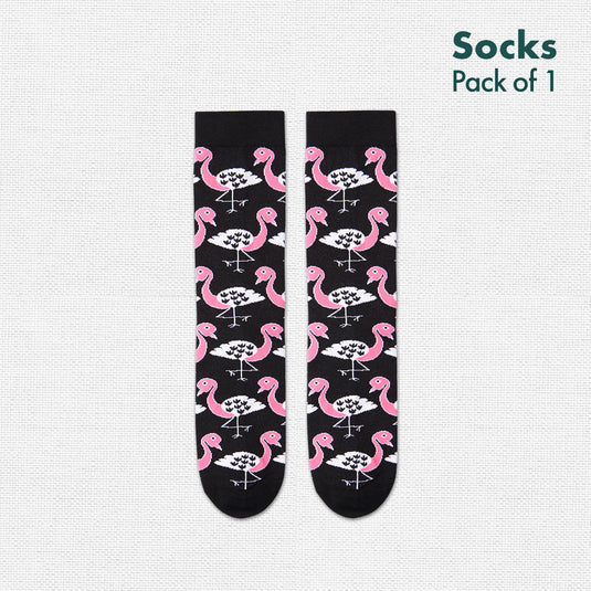 What The Flock! Unisex Socks, 100% Bamboo, Crew Length, Pack of 1