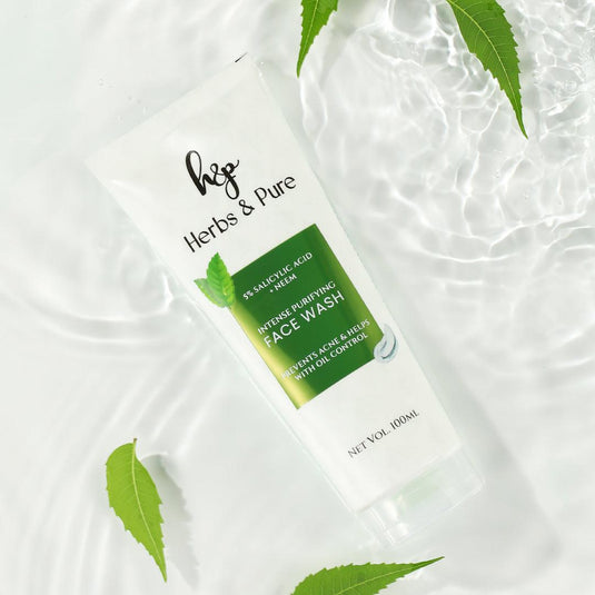 Acne Contro Neem & Salicylic Face Wash - herbs&purecom