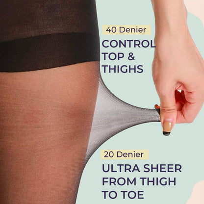 Sanfe Flix Sheer Pantyhose Stockings (Pack of 3)