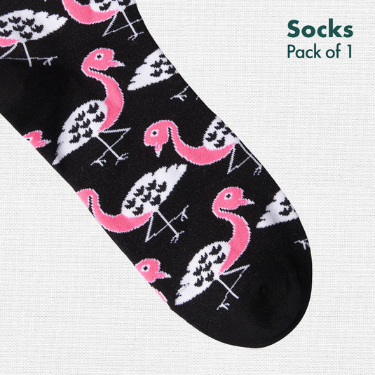 What The Flock! Unisex Socks, 100% Bamboo, Crew Length, Pack of 1