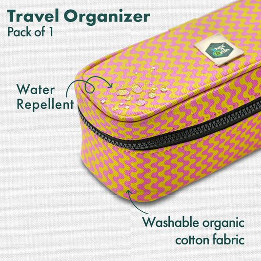 Trippy, Travel Organizer, 100% Organic Cotton, Medium Size, Pack of 1