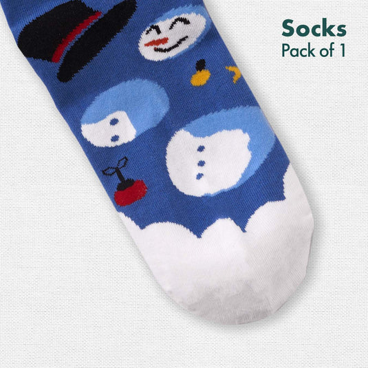 The Snow Squad! Unisex Socks, 100% Organic Cotton, Ankle Length, Pack of 1