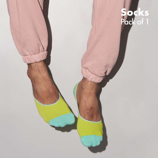 Neon Night! Unisex Socks, 100% Organic Cotton, No Show, Pack of 1