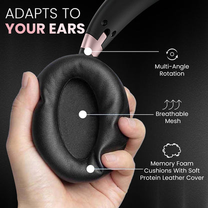 portronics  bluetooth headphones Muff M3 with dual pairing| bluetooth earphone has multiple rotation and best fit with your ear