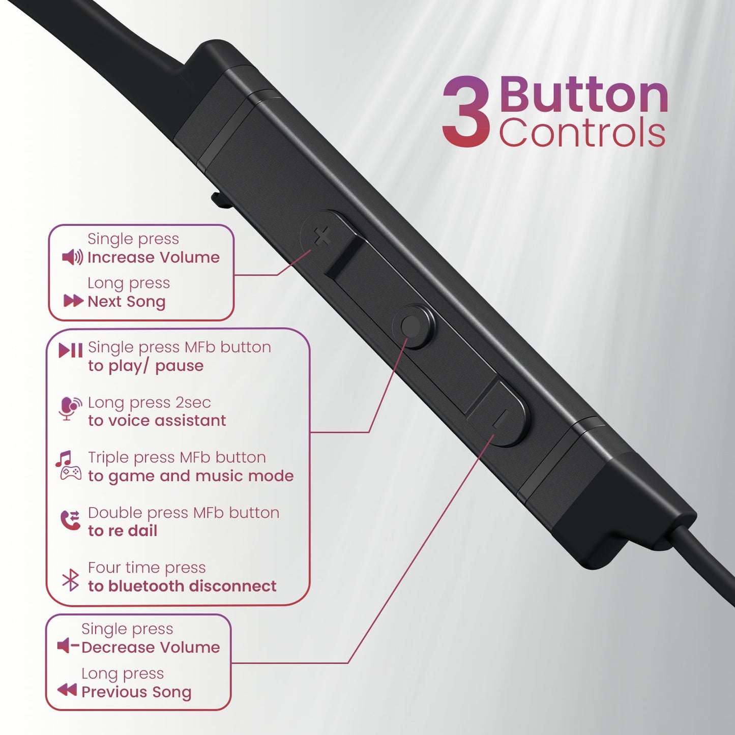 portronics harmonics z9 bluetooth neckband with dual connectivity and triple mode