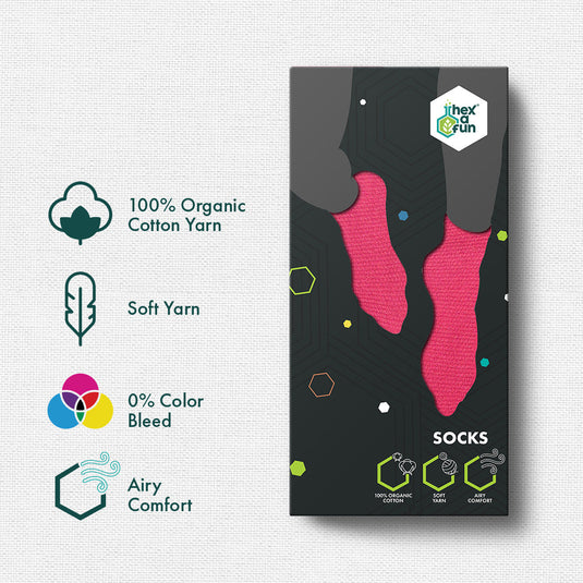 Freestyle Fusion! Unisex Socks, 100% Organic Cotton, Ankle Length, Pack of 3