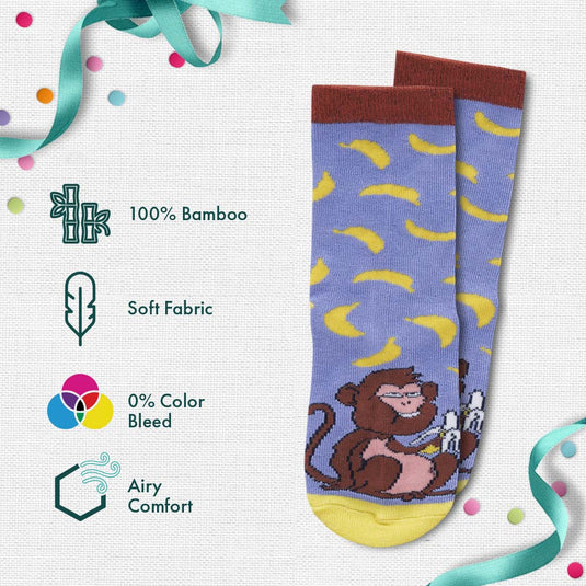 Lil'toe Ticklers! Unisex Kid's Socks, 100% Organic Cotton, Gift Box of 6